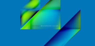 Akışkan gradyan renklerle dinamik üçgen tasarımı soyut arkaplan