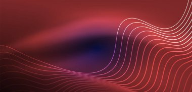 Soyut arkaplan neon dalgası. Duvar kağıdı, afiş, arkaplan, iniş sayfası, duvar resimleri, davetiyeler, posterler için yüksek teknoloji tasarımı