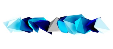 3d düşük poli üçgen tasarım elementleri