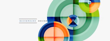 Yaratıcı çember geometrik soyut arkaplan