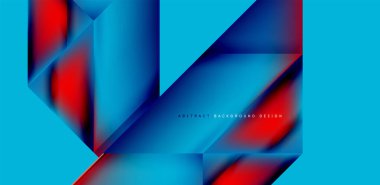 Akışkan gradyan renklerle dinamik üçgen tasarımı soyut arkaplan