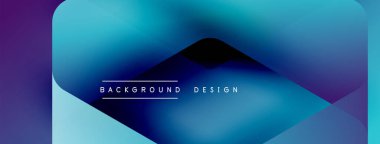 Enerjik geometrik arkaplan harmonik hareket içinde dinamik oklardan oluşan bir dizi içeriyor, hız, çeviklik ve kasıtlı akış duygusunu çağrıştırıyor