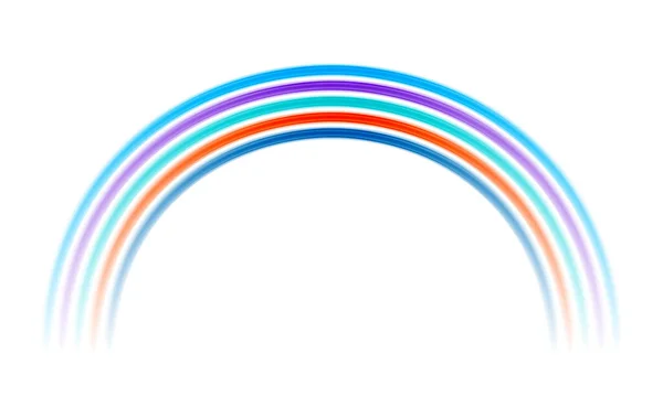 Ein Lebendiges Und Verspieltes Design Mit Regenbogenfarbenen Linien Die Einer — Stockvektor