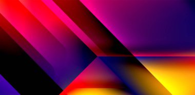 Akışkan gradyan renklerle dinamik üçgen tasarımı soyut arkaplan