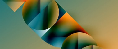 Minimalist geometrik arkaplan, metalik daireler ve kareler sergiliyor. Abartısız zarafeti somutlaştırıyor. Yansıtıcı yüzeyler ve hassas biçimler basitlik ve karmaşıklığın uyumlu bir karışımını oluşturur.