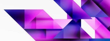 Büyüleyici vektör soyutlaması. Üçgenler büyüleyici dansla kesişiyor, dinamik geometrik zemin hazırlıyorlar. Şekil ve açıların birleşimi modern tasarımın sanatsal senfonisini yaratır.