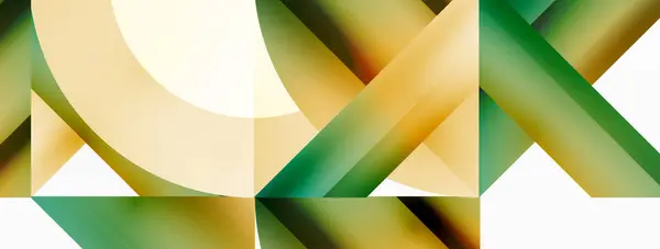 Merveille Minimaliste Carrés Cercles Unissent Géométrie Harmonieuse Des Tons Tamisés — Image vectorielle
