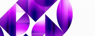 Minimalizm, gradyan cazibesiyle buluşur. Geometrik şekiller sakin bir arka planda birbirine dolanır. İnce renkler birleşir, dinamik bir tuval oluşturur, modern estetiğin kanıtıdır.