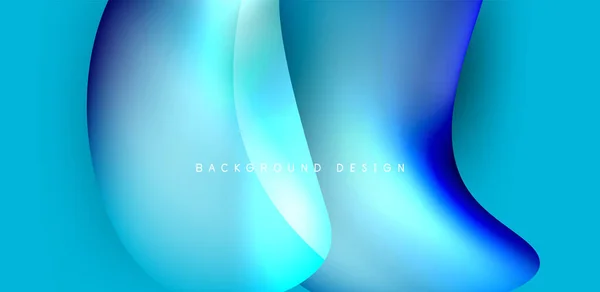 Beautiful Liquid Shapes Fluid Colors Abstract Background — Vettoriale Stock
