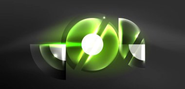 Soyut arkaplan parlayan neon halkalar ve sihirli ışık efektleri olan çizgiler. Duvar kağıdı, afiş, arkaplan, iniş sayfası, duvar resimleri, davetiyeler, posterler için yüksek teknoloji tasarımı