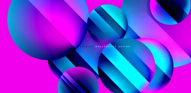 Parlak yüzeyi ve ışığı olan daireler ve gölge efektleri soyut arka plan. Kapaklar, şablonlar, el ilanları, afişler, broşürler, afişler için şablon