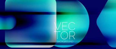 Dinamik parlak renkli geometrik elementler sıvı gradyanlarla, ışıklarla, gölgelerle minimum arkaplanda harmanlanarak büyüleyici bir bileşim oluşturur.