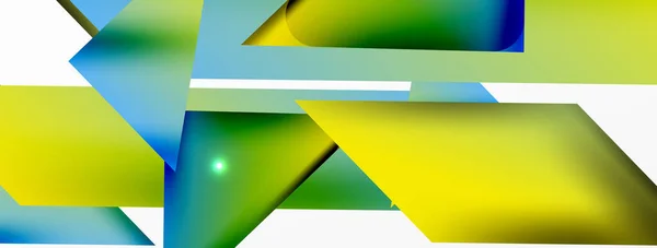 Soyut Arkaplan Basit Renk Geometrik Şekiller Etkisi Işıklar Gölgeler Duvar — Stok Vektör