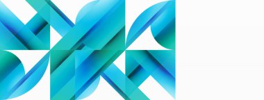 Gradyan renk üçgenleri ve beyaz daireler. Dinamik karışım büyüleyici görsel etki yaratıyor. Dijital tasarımlar, sunumlar, web sitesi afişleri, sosyal medya paylaşımları için geometrik arkaplan