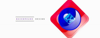 Soyut arkaplan tasarımı titizlikle hazırlanmış vektör bileşiminde parlak cam geometrik şekiller sergiliyor.