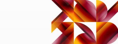 Gradyan renk üçgenleri ve beyaz daireler. Dinamik karışım büyüleyici görsel etki yaratıyor. Dijital tasarımlar, sunumlar, web sitesi afişleri, sosyal medya paylaşımları için geometrik arkaplan