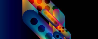 Tekno yuvarlak şekiller, parlak elementlerle soyut arkaplan çizgileri. Duvar Kağıdı, Sancak, Arkaplan, Kart, Kitap İllüstrasyonu, İniş Sayfası