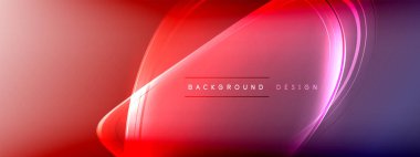 Vektör soyut arkaplan - sıvı gradyan üzerinde sıvı şeffaf kabarcık şekilleri gölgeler ve ışık efektleri