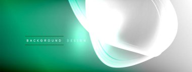 Vektör soyut arkaplan - sıvı gradyan üzerinde sıvı şeffaf kabarcık şekilleri gölgeler ve ışık efektleri