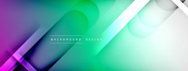 Soyut arkaplan - geometrik bileşim ışık ve gölgelerle oluşturuldu. Teknoloji veya iş dijital şablonu