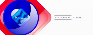 Soyut arkaplan tasarımı titizlikle hazırlanmış vektör bileşiminde parlak cam geometrik şekiller sergiliyor.