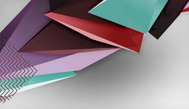 3 boyutlu üçgen vektör soyut arkaplan. Duvar kağıdı, afiş, arkaplan, iniş sayfası, duvar sanatı, davetiye, baskılar için iş veya teknoloji tasarımı