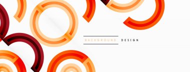 Değişik tonlara ve renklere sahip canlı ve göz alıcı bir tasarıma sahip renkli çemberler girdap ve dinamik bir etki yaratıyor.