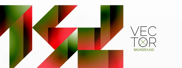 Pureté Géométrique Sur Blanc Les Lignes Les Carrés Les Triangles — Image vectorielle