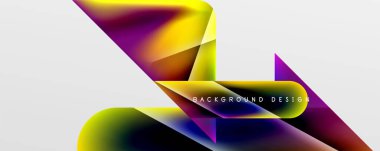 Triangle fluid color gradient abstract background. Vector Illustration For Wallpaper, Banner, Background, Card, Book Illustration, landing page
