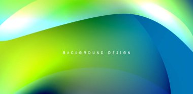 Soyut arkaplan renklerine sahip güzel sıvı şekiller