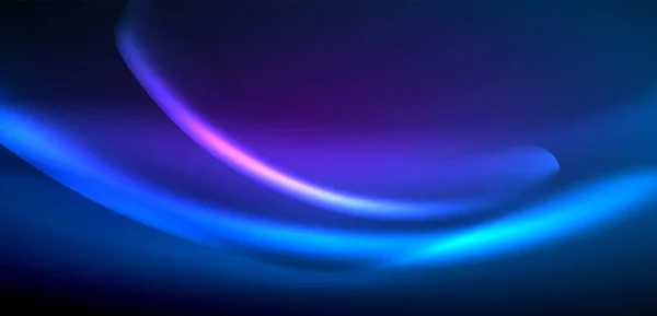 Dynamické Vlny Éterické Záři Neonových Světel Koncept Spojuje Plynulost Pohybu — Stockový vektor