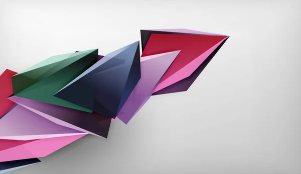Trojúhelník Vektor Abstraktní Pozadí Business Nebo Technologický Design Pro Tapety — Stockový vektor