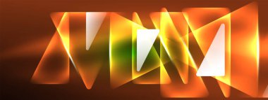 Canlı Geometrik Neon Parlak Hat Arkaplanı. Biçimlerin, Satırların, Renklerin ve Parıltının Cesur ve Çarpıcı Gösterimi, Gelecekçi Modern Tasarımlar İçin Mükemmel, Yüksek Teknolojik Sunumlar, Teknoloji Web Sayfaları