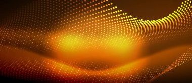 Pürüzsüz bir neon dalgası içeren parlak ve şık bir tasarım. Karanlık bir arkaplanda parlıyor. Her projeye modern ve keskin bir dokunuş eklemek için mükemmel.