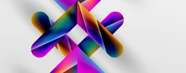 Triangle fluid color gradient abstract background. Vector Illustration For Wallpaper, Banner, Background, Card, Book Illustration, landing page