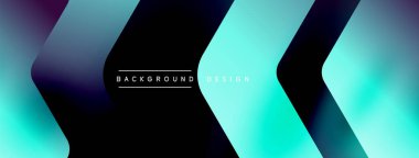 Enerjik geometrik arkaplan harmonik hareket içinde dinamik oklardan oluşan bir dizi içeriyor, hız, çeviklik ve kasıtlı akış duygusunu çağrıştırıyor