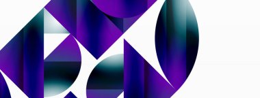 Serene gradyan şablonu. Çemberler ve üçgenler minimalist mükemmellikte karışıyor. Biçim ve renklerin nazik bir şekilde birleşmesi dengeli ama büyüleyici bir zemin oluşturur, modern karmaşıklığı somutlaştırır.