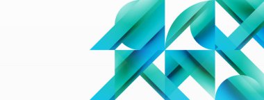 Gradyan renk üçgenleri ve beyaz daireler. Dinamik karışım büyüleyici görsel etki yaratıyor. Dijital tasarımlar, sunumlar, web sitesi afişleri, sosyal medya paylaşımları için geometrik arkaplan