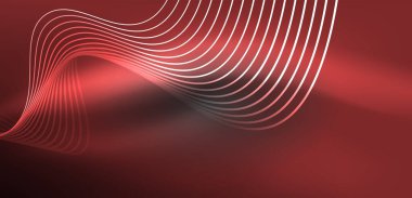 Soyut arkaplan neon dalgası. Duvar kağıdı, afiş, arkaplan, iniş sayfası, duvar resimleri, davetiyeler, posterler için yüksek teknoloji tasarımı