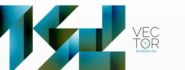Pureté Géométrique Sur Blanc Les Lignes Les Carrés Les Triangles — Image vectorielle