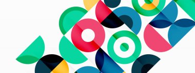 Renkli çember soyut arkaplan. Duvar kağıdı, afiş, sunum, arkaplan şablonu