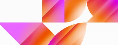 Serene gradyan şablonu. Çemberler ve üçgenler minimalist mükemmellikte karışıyor. Biçim ve renklerin nazik bir şekilde birleşmesi dengeli ama büyüleyici bir zemin oluşturur, modern karmaşıklığı somutlaştırır.