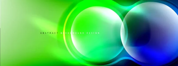 Renk Eğimli Gölgeler Işık Efektleri Arka Planı Lens Daire Tasarımı — Stok Vektör