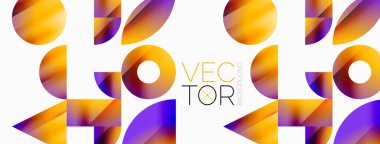 Çeşitli geometrik şekiller, dijital tasarımlar, sunumlar, web sitesi afişleri, sosyal medya paylaşımları için çağdaş tasarım için çok yönlü bir tablo sunarak, asgari soyut bir zemin üzerinde birleşir.