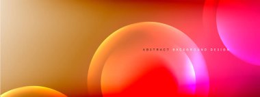 Renk eğimli gölgeler ve ışık efektleri arka planı. Lens ve daire tasarımı. Dinamik düz gölge çizgisi etkisi olan basit akışkan renk gradyanı soyut arkaplan