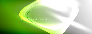 Vektör soyut arkaplan - sıvı gradyan üzerinde sıvı şeffaf kabarcık şekilleri gölgeler ve ışık efektleri