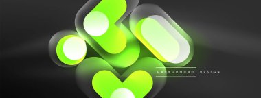 Parlak yuvarlak şekiller soyut arkaplan. Duvar kağıdı, afiş, sunum, arkaplan şablonu