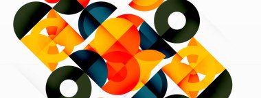 Renkli çember soyut arkaplan. Duvar kağıdı, afiş, sunum, arkaplan şablonu