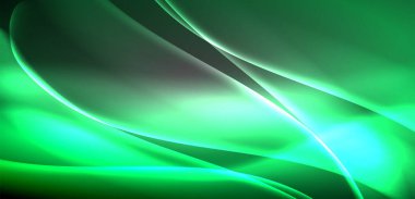 Neon ışıklı dalgalar arka planda dalgalanıyor, ışıltı ve hareketin büyüleyici dansı. Dinamik zemin, enerjinin ve modern estetiğin özünü yakalar