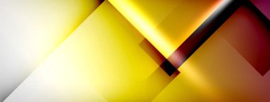 Light and shadow squares and lines abstract background